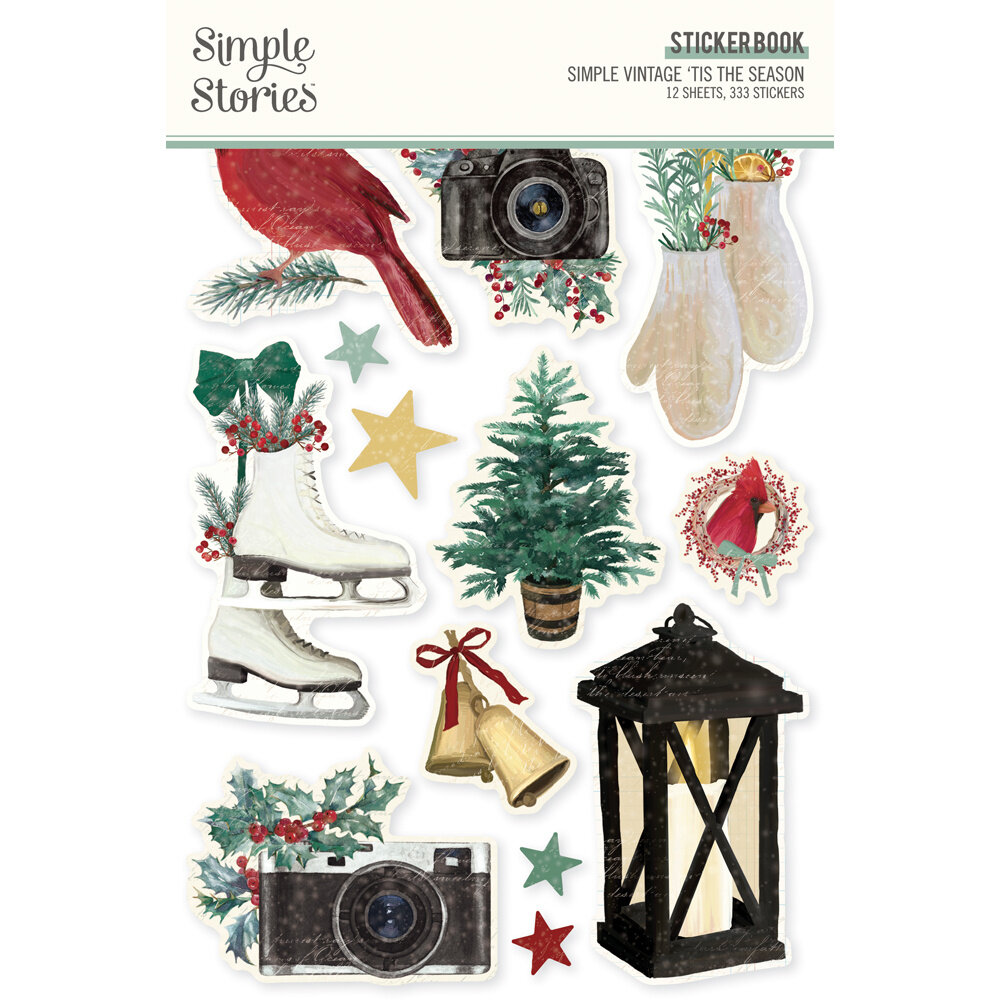 Simple Stories Simple Vintage 'Tis The Season Sticker Book (20725) (DISCONTINUED)