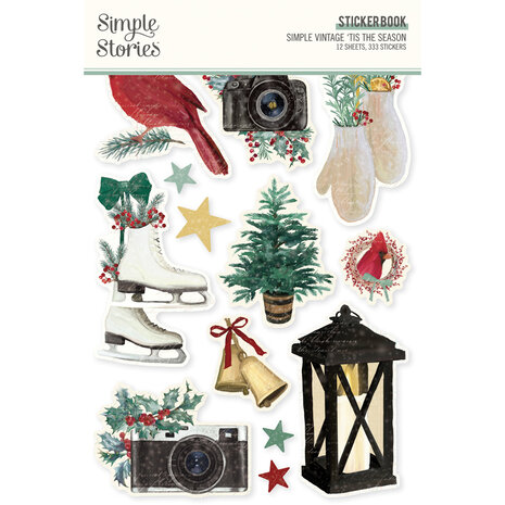 Simple Stories Simple Vintage 'Tis The Season Sticker Book (20725) (DISCONTINUED)