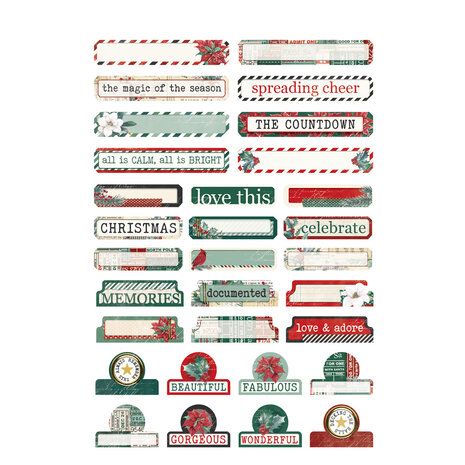 Simple Stories Simple Vintage 'Tis The Season Sticker Book (20725) (DISCONTINUED)