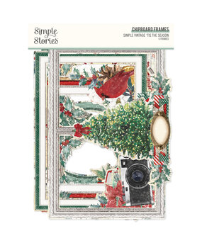 Simple Stories Simple Vintage 'Tis The Season Chipboard Frames (20726) (DISCONTINUED)