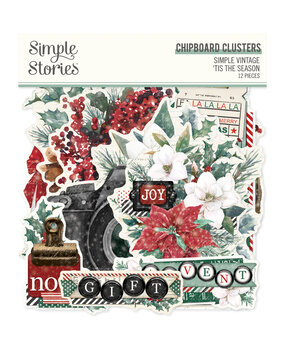 Simple Stories Simple Vintage 'Tis The Season Chipboard Clusters (20727) (DISCONTINUED)