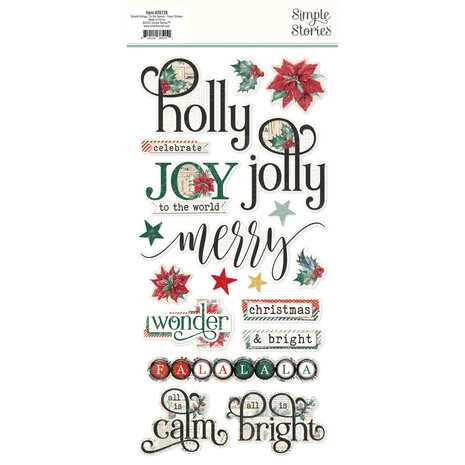 Simple Stories Simple Vintage 'Tis The Season Foam Stickers (20728) (DISCONTINUED)