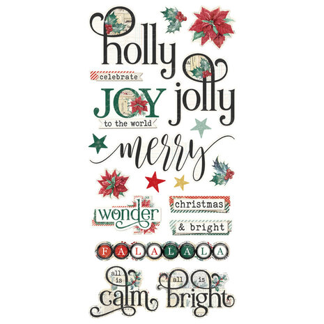 Simple Stories Simple Vintage 'Tis The Season Foam Stickers (20728) (DISCONTINUED)