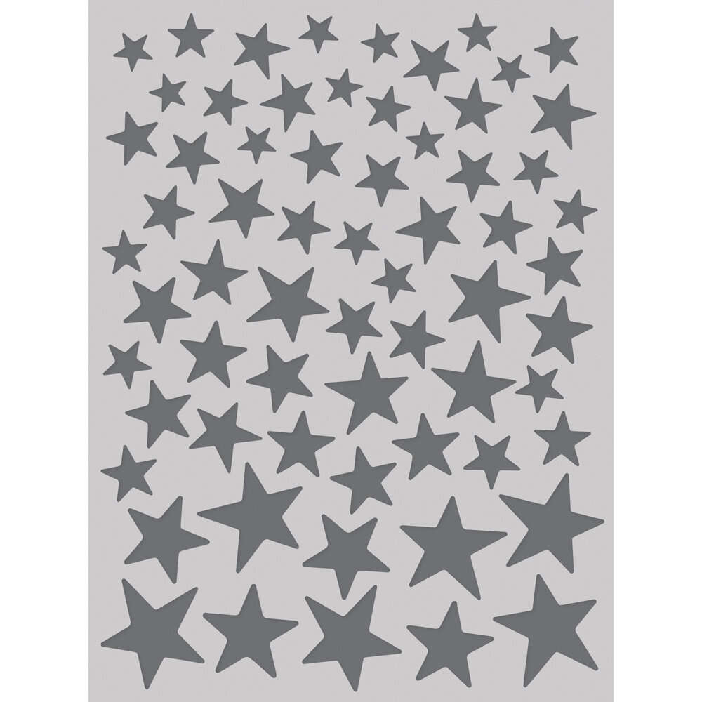 Simple Stories Simple Vintage 'Tis The Season Stencil Chrsitmas Stars (20734) (DISCONTINUED)