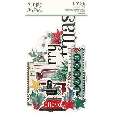 Simple Stories Simple Vintage 'Tis The Season Simple Pages Pieces (20735) (DISCONTINUED)