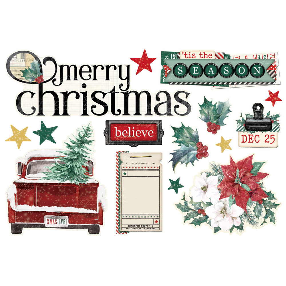 Simple Stories Simple Vintage 'Tis The Season Simple Pages Pieces (20735) (DISCONTINUED)