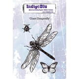 IndigoBlu Giant Dragonfly A6 Rubber Stamps (IND0417) (OUTLET)