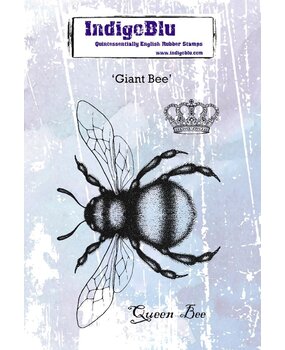 IndigoBlu Giant Bee A6 Rubber Stamp (IND0528) (OUTLET)