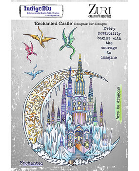 IndigoBlu Enchanted Castle A5 Rubber Stamps (IND0850) (OUTLET)