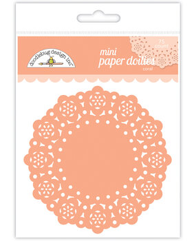 Doodlebug Design Coral Mini Doilies (75pcs) (4615) (DISCONTINUED)