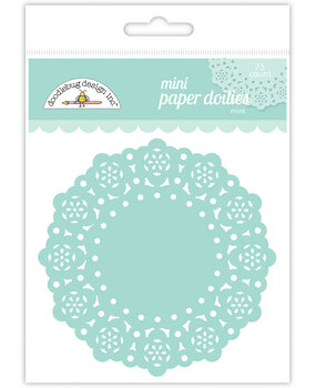 Doodlebug Design Mint Mini Doilies (75pcs) (4616) (DISCONTINUED)