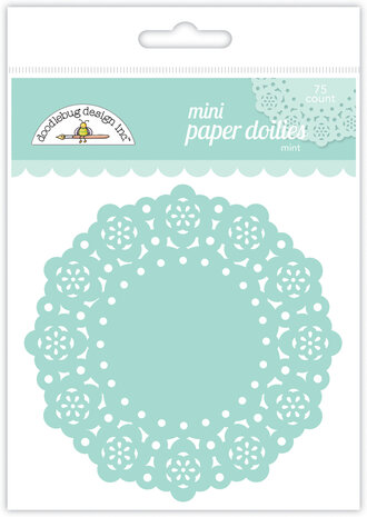 Doodlebug Design Mint Mini Doilies (75pcs) (4616) (OUTLET)