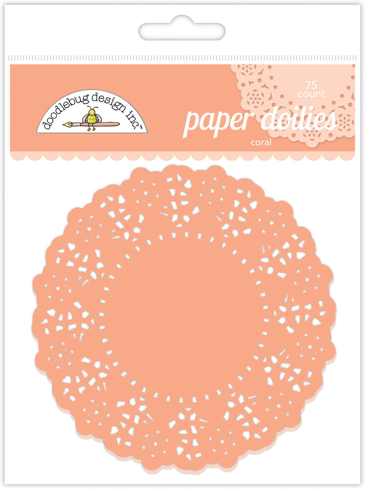Doodlebug Design Coral Doilies (75pcs) (4617) (OUTLET)