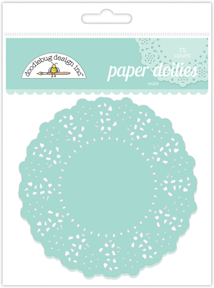 Doodlebug Design Mint Doilies (75pcs) (4618) (OUTLET)