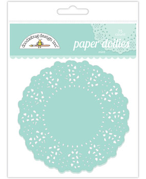Doodlebug Design Mint Doilies (75pcs) (4618) (OUTLET)