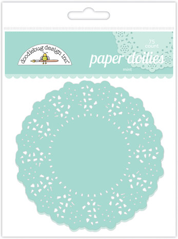 Doodlebug Design Mint Doilies (75pcs) (4618) (OUTLET)