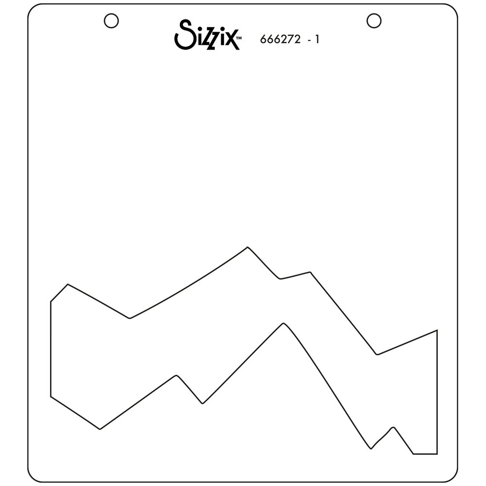 Sizzix Layered Stencils by Josh Griffiths Mountain Scene (4pcs) (666272) (DISCONTINUED)