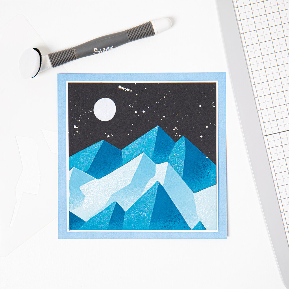 Sizzix Layered Stencils by Josh Griffiths Mountain Scene (4pcs) (666272) (DISCONTINUED)