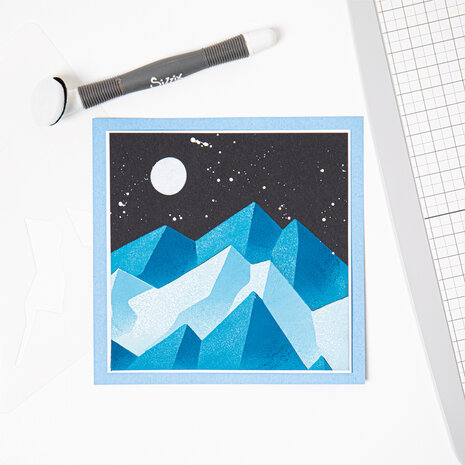 Sizzix Layered Stencils by Josh Griffiths Mountain Scene (4pcs) (666272) (DISCONTINUED)