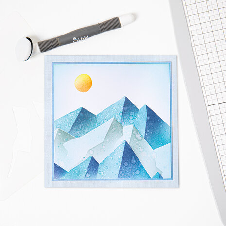 Sizzix Layered Stencils by Josh Griffiths Mountain Scene (4pcs) (666272) (DISCONTINUED)