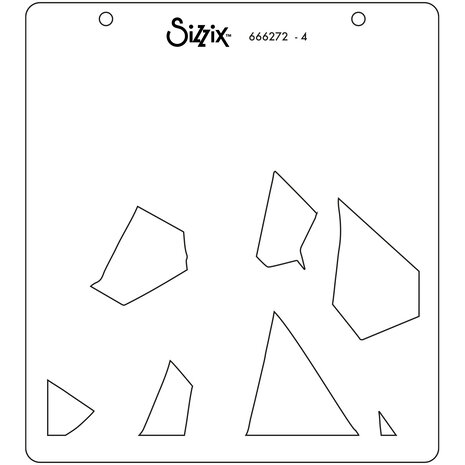 Sizzix Layered Stencils by Josh Griffiths Mountain Scene (4pcs) (666272) (DISCONTINUED)