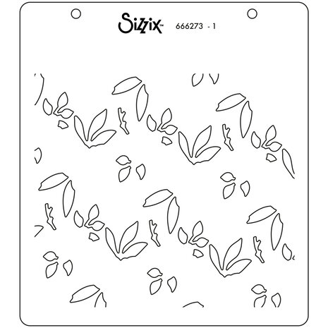 Sizzix Layered Stencils by Alexis Trimble Flower Patch (4pcs) (666273) (DISCONTINUED)