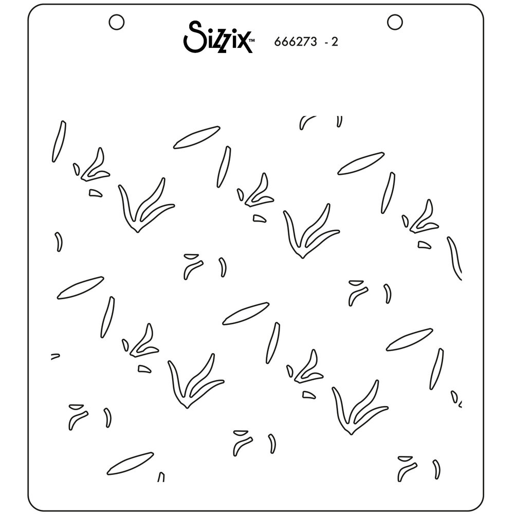 Sizzix Layered Stencils by Alexis Trimble Flower Patch (4pcs) (666273) (DISCONTINUED)