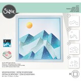 Sizzix Layered Stencils by Josh Griffiths Mountain Scene (4pcs) (666272) (DISCONTINUED)
