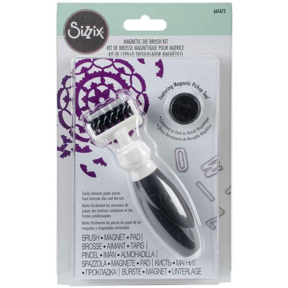 Sizzix Die Brush w/Magnetic Pickup Tool (661672) (DISCONTINUED) Sizzix Die Brush w/Magnetic Pickup Tool (661672) (DISCONTINUED)