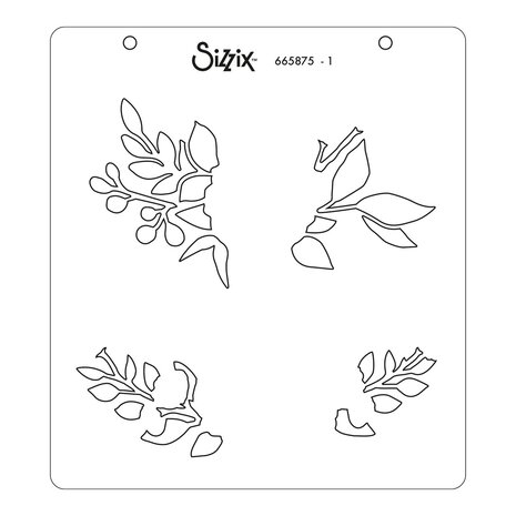 Sizzix Layered Stencils by Olivia Rose Floral Borders (4pcs) (665875) (DISCONTINUED) Sizzix Layered Stencils by Olivia Rose Floral Borders (4pcs) (665875) (DISCONTINUED)