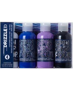 Folkart Drizzle Paint Set In a Galaxy 4x4 fl oz (50415) (DISCONTINUED)