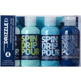 Folkart Drizzle Paint Set Surf's Up 4x4 fl oz (50414) (DISCONTINUED)