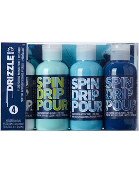 Folkart Drizzle Paint Set Surf's Up 4x4 fl oz (50414) (DISCONTINUED)