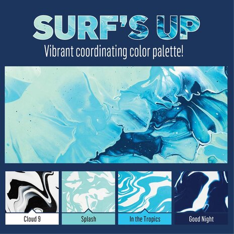 Folkart Drizzle Paint Set Surf's Up 4x4 fl oz (50414) (DISCONTINUED) Folkart Drizzle Paint Set Surf's Up 4x4 fl oz (50414) (DISCONTINUED)