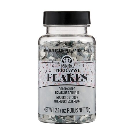 Folkart Terrazzo Flake Teal-Multi 70g (49938)