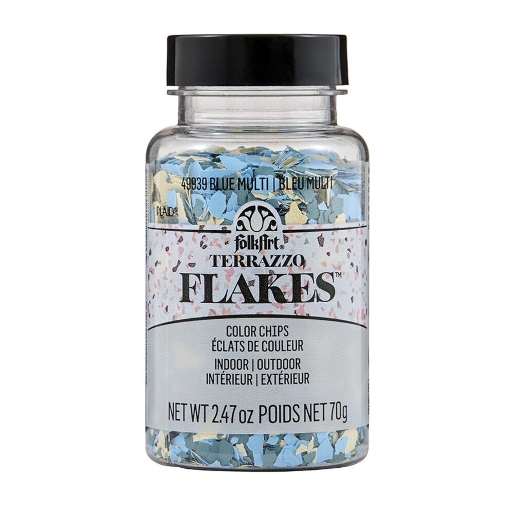 Folkart Terrazzo Flakes Blue-Multi 70g (49939)