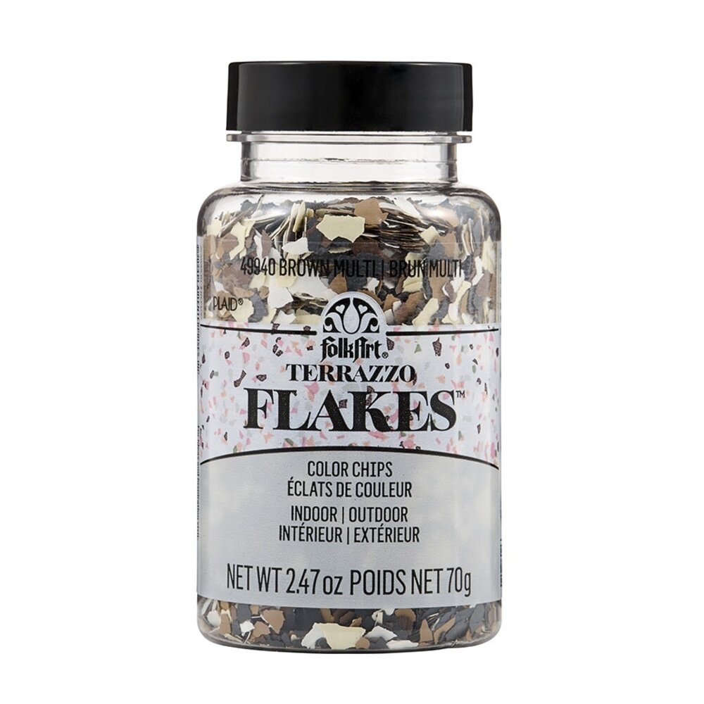 Folkart Terrazzo Flakes Brown-Multi 70g (49940) (DISCONTINUED) Folkart Terrazzo Flakes Brown-Multi 70g (49940) (DISCONTINUED)