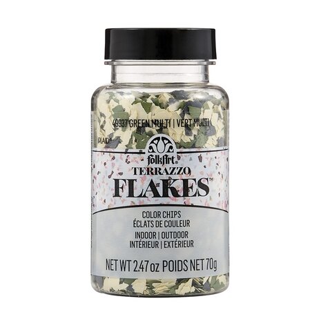 Folkart Terrazzo Flakes Green-Multi 70g (49937) Folkart Terrazzo Flakes Green-Multi 70g (49937)