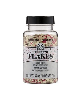 Folkart Terrazzo Flakes Red-Multi 70g (49934)
