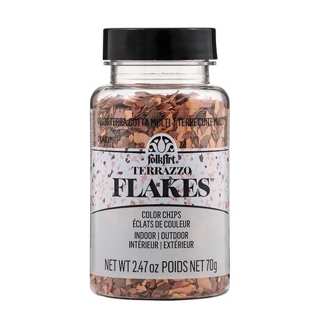Folkart Terrazzo Flakes Terra Cotta-Multi 70g (49936) (DISCONTINUED) Folkart Terrazzo Flakes Terra Cotta-Multi 70g (49936) (DISCONTINUED)