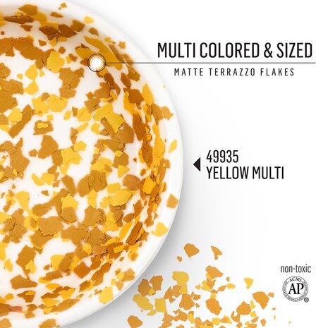 Folkart Terrazzo Flakes Yellow-Multi 70g (49935) Folkart Terrazzo Flakes Yellow-Multi 70g (49935)