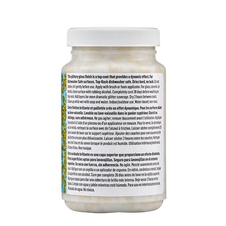 Mod Podge Dishwasher-safe Gold Glitter Top Coat 8 fl oz (CS27593)