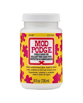 Mod Podge Puzzle Saver Matte Sealer/Glue/Finish 8 fl oz (CS27589) Mod Podge Puzzle Saver Matte Sealer/Glue/Finish 8 fl oz (CS27589)
