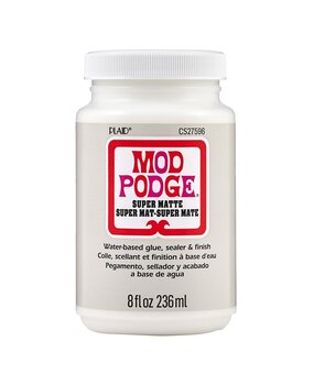 Mod Podge Super Matte Glue/Sealer/Finish 8 fl oz (CS27596) Mod Podge Super Matte Glue/Sealer/Finish 8 fl oz (CS27596)