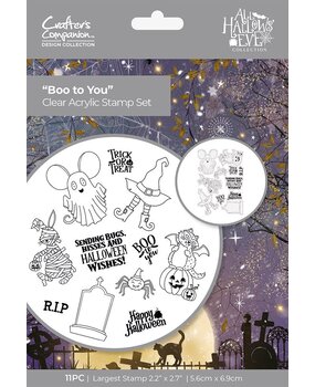 Crafter's Companion All Hallows Eve Clear Stamps Boo to You (DES-AHE-CA-ST-BTYO) (OUTLET)