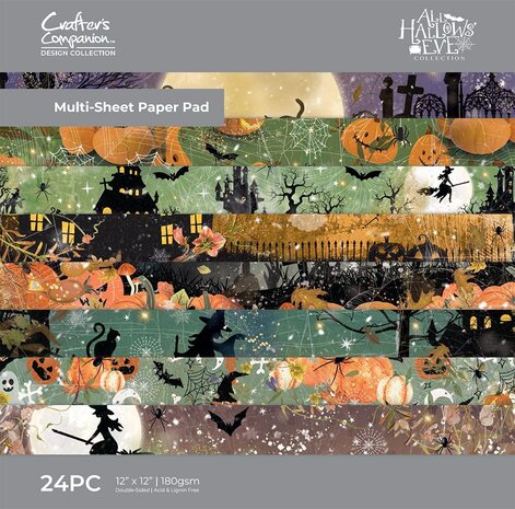 Crafter's Companion All Hallows Eve 12x12 Inch Paper Pad (DES-AHE-PAD12) (OUTLET)