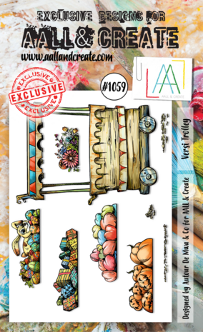 Aall and Create Stamp Set A6 Versi Trolley (AALL-TP-1059) (DISCONTINUED)