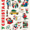 Carta Bella Season's Greetings Puffy Stickers (CBSG329066) (OUTLET)