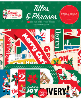 Carta Bella Season's Greetings Titles & Phrases (CBSG329032) (OUTLET)