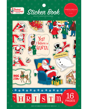 Carta Bella Season's Greetings Sticker Book (CBSG329029) (OUTLET)